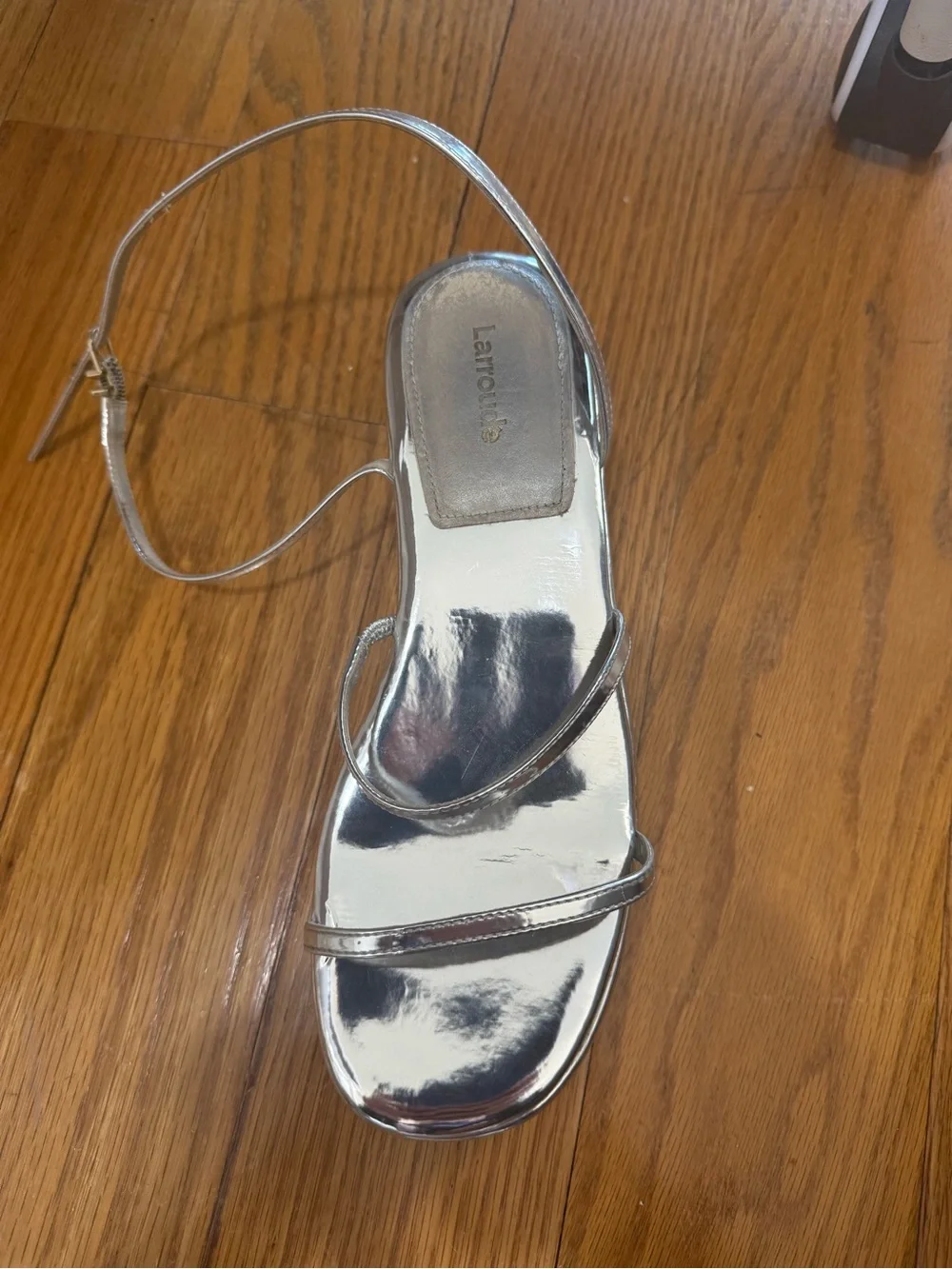 Larroude Gio Mirrored Platform Sandals 8.5